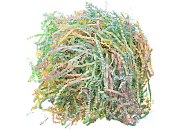 Наполнитель бумажный микс желтый, розовый фламинго, зеленый, светло-голубой 50г Ч604-050