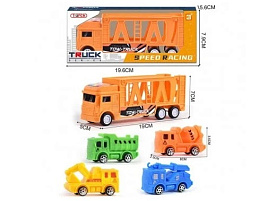 Инерционная Машина 662-11 Автоперевозчик, 4 машинки