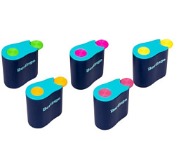 Точилка Berlingo 15013 пластиковая "Hybrid", 1 отверстие, ассорти