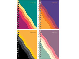 Записная книжка 120л. BG ЗК6гр120 12789 А6 на гребне "Bright wave"