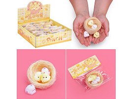 Антистресс 00-6688 Цыплятки в корзине