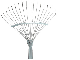 Грабли веерные 18зуб без черенка проволочные оцинкованные ГВ-П 2474