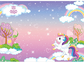 Клеенка для уроков труда Мульти-Пульти CH_50227 "Единорог", 35*50см, ПВХ