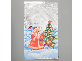 Пакет металлизированный 30*50 НГ Лесная вечеринка 4454933