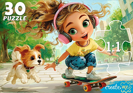 Пазл 30эл. Крутая девчонка ПУ30-3179