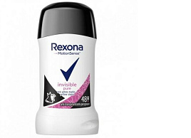 Дезодорант Rexona 40мл стик Invisible pure жен(Unilever)6223