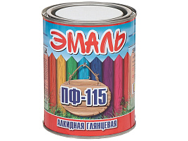 Эмаль ПФ-115 вишневая 0,8кг Zabor 7739