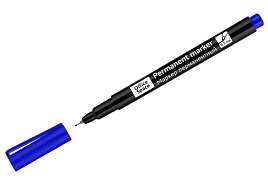 Маркер OfficeSpace PMET_66007 синий, тонкий металл. наконечник, 0,5мм