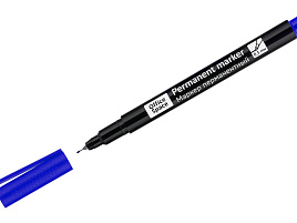 Маркер OfficeSpace PMET_66007 синий, тонкий металл. наконечник, 0,5мм