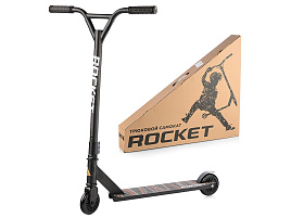 Самокат трюковой R0061 ROCKET черно-красный