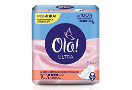 Прокладки OLA 10шт Ultra Normal Шелковистая поверхность