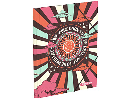 Папка на резинках Berlingo FB4_A4S15 "Groovy" А4, 600мкм, с рисунком