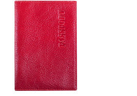 Обложка на паспорт OfficeSpace KPs_1646/176871 кожа тип 1, красный