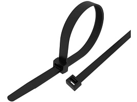 Хомут пластик 2,5*150 нейлон Rexant 07-0151-25/503454/7153 25шт черный