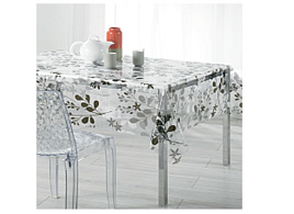 Клеенка столовая "Silvano" 1,4*20м ПВХ Веточки прозрачная RFT-677E/9948
