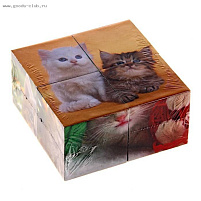 Кубики 4шт 01328 Котята