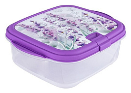 Контейнер для продуктов 0,9л Лаванда С97244 с клапаном