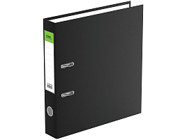 Папка регистратор 5см. СТАММ ММ-31822 "Стандарт", бумвинил, с карманом на корешке, черная