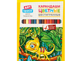 Карандаши цветные 36цв. ArtSpace CP_41023 "Милые зверушки", заточен., картон, европодвес