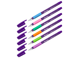 Ручка Berlingo 07514 "Aviator Envy" синяя, 0,7мм, грип, туба