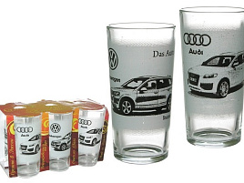 Набор стаканов 6шт 1256 Матовые машины