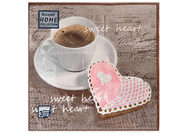 Салфетки 33*33 3-сл 20шт Home Collection Classic Сладкое сердце
