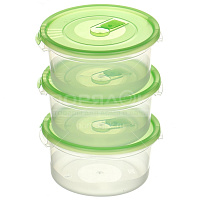 Набор контейнеров для продуктов 0,4л (3шт) С52001