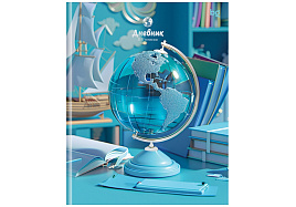 Дневник для ст./кл. Д5и48_лг_тф 64709 "Crystal globe", глянцевая ламинация, тиснение фольгой