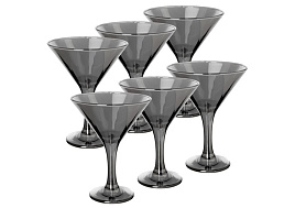 Набор бокалов для мартини 6шт 410/06/5792 Сияющий графит 170мл