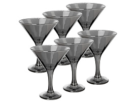 Набор бокалов для мартини 6шт 410/06/5792 Сияющий графит 170мл
