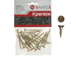 Саморез универсальный 5*30 цинк 30шт Bartex 0404
