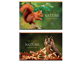 Альбом для рисования 40л. на спирали BG АР4гр40 58146 "Wild nature"