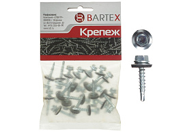 Саморез кровельный 4,8*29 цинк 20шт Bartex 4433