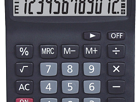 Калькулятор Uniel настольный UD-101 12 разрядов, двойное питание, 142х101х26,5