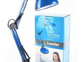 Лампа настольная офисная KD-313 C06 Camelion синий 6077