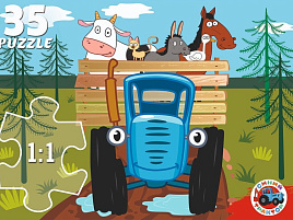 Пазл 35эл. Синий трактор ПУ35-2907