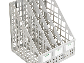 Стойка-уголок сборная Стамм ЛТ82/ЛТВ-63721 серая, 4 отделения