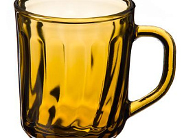 Кружка стекло 250мл 62048 дымка