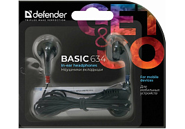 Наушники Defender 63634 Basic 634 черный