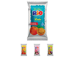 Влажные салфетки Rio 15шт Фрукты