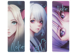 Закладки д/книг MESHU MS_55152 "Neko" 3шт.