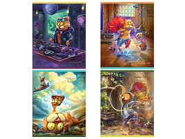 Тетрадь 48л.  Т5ск48 12279 "Эксклюзив. Барсик", глянцевая ламинация