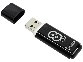 Флеш-драйв Smart Buy 8Gb SB8GBGS-K Glossy черный 1183