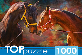 Пазл 1000эл.  Влюбленные лошади ШТТП1000-9855