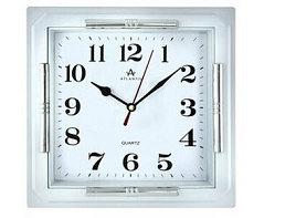 Часы настенные Atlantis 23*23 697 белые