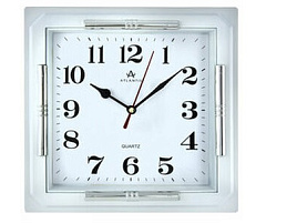 Часы настенные Atlantis 23*23 697 белые