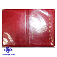 Обложка на паспорт OfficeSpace 254209 ПВХ, Мрамор, тиснение "Герб"