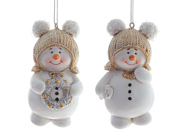 Подвеска полистоун Снеговик 806633