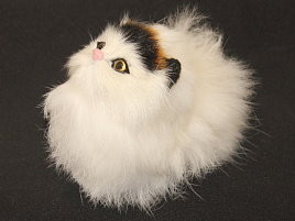Сувенир Кошка мех №2 8*6см