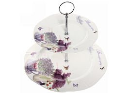 Фруктовница 2-х ярусная 02-0928 Лаванда